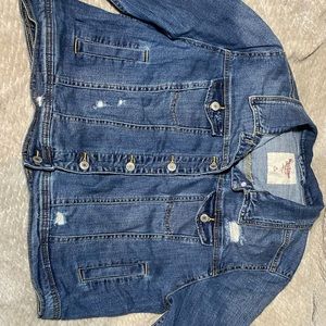 Mossimo Supply Co. Cropped Blue Jean Jacket